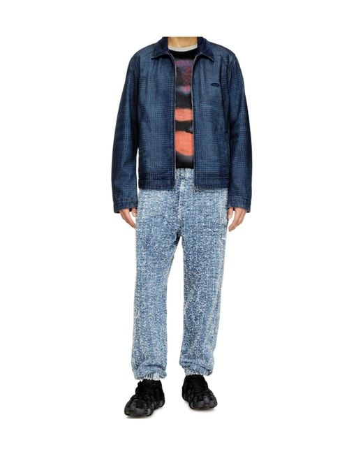DIESEL Blue D-Labb Slim Jeans for men