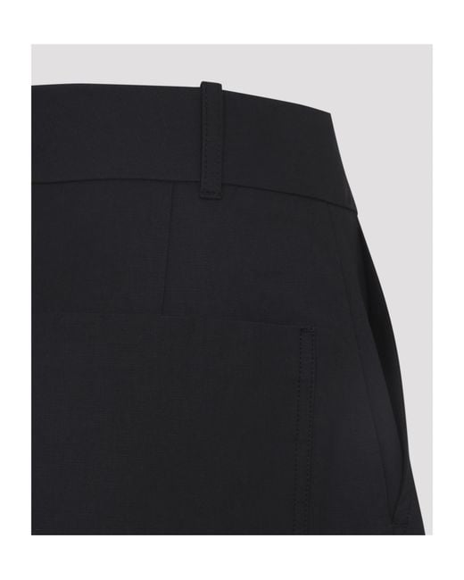 Studio Nicholson Blue Chalcos Wide Cropped Pants