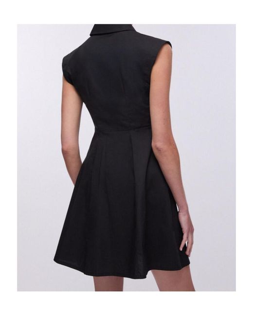 Liu Jo Blue Sleeveless Shirt Dress