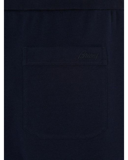 Brioni Blue Essential Stretch Joggers for men