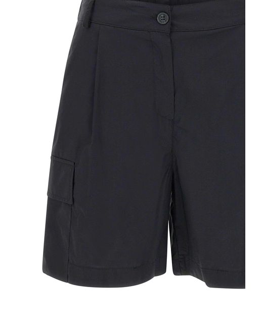 Kaos Blue Poplin Cotton Shorts