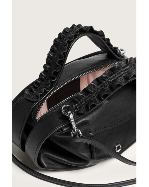 Simone Rocha Black Mini Biker Frill Belt Bag