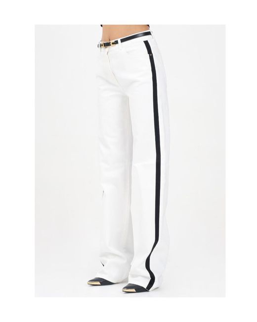 Elisabetta Franchi Natural Belted Jeans