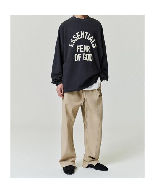 Fear Of God Natural Signature Track Pants for men