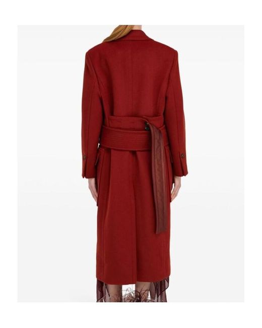 Ferragamo Red Long-Sleeved Coat