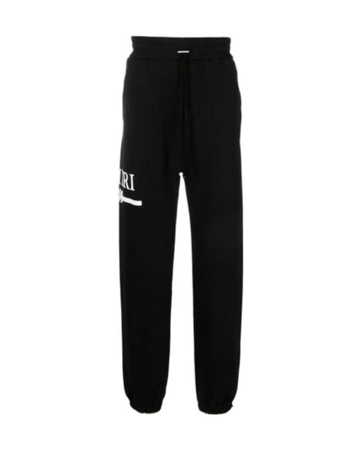 Amiri Black Logo Details Sweatpants for men
