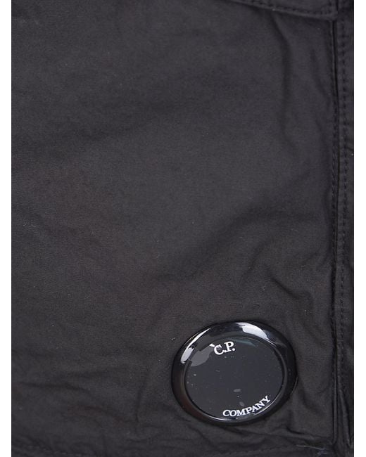 C P Company Blue Micro Reps Lens Boxy Shorts for men