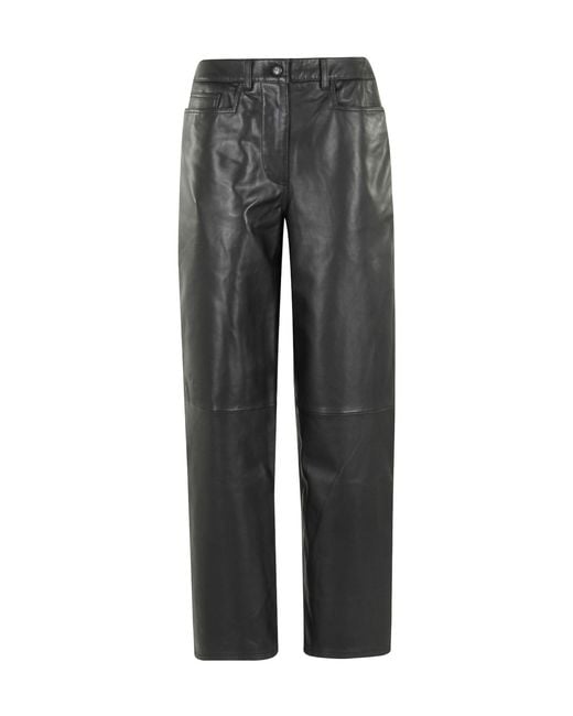 REMAIN Birger Gray Christensen Cocoon Leather Pants
