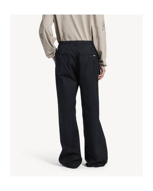 Balenciaga Black Large-Fit Chino Pants for men