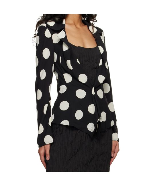 Junya Watanabe Black Printed Blazer