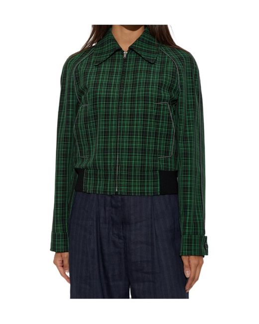 Marni Green Checked Jacket