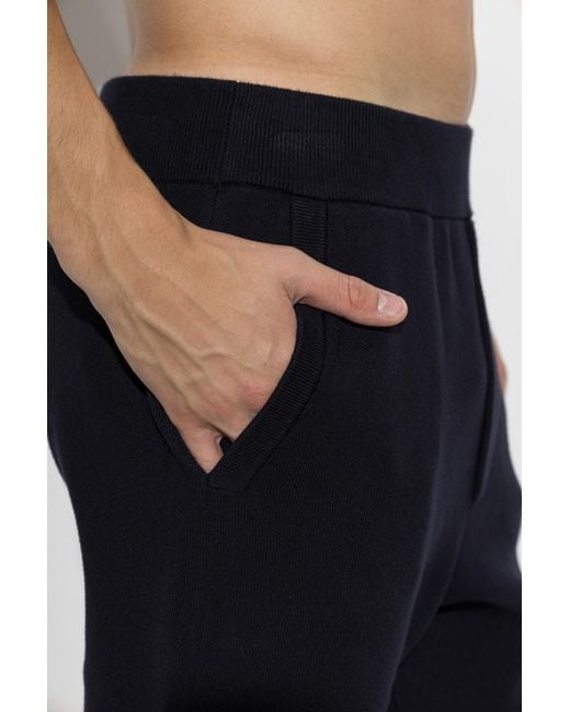 DSquared² Blue Metal D2 Upside Down Knit Pants for men