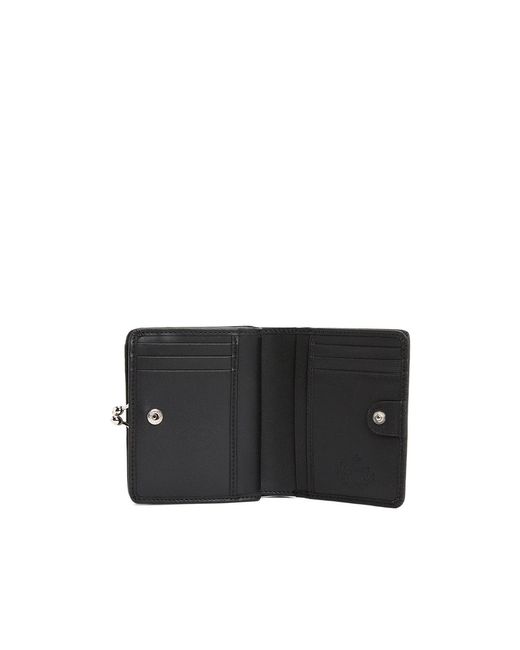 Vivienne Westwood Black Logo Plaque Wallet