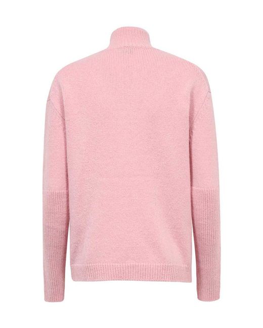 Tom Ford Pink Ribbed Turtleneck Knitted Sweater