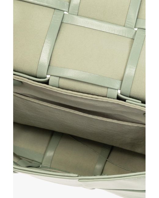 Bottega Veneta Green Magnetic Buckle Shoulder Bag for men
