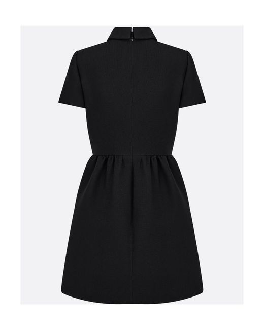 Dior Black Fitted Dress With 'Cd' Buttons