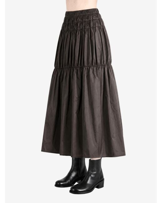 Amomento Black Shirring Skirt