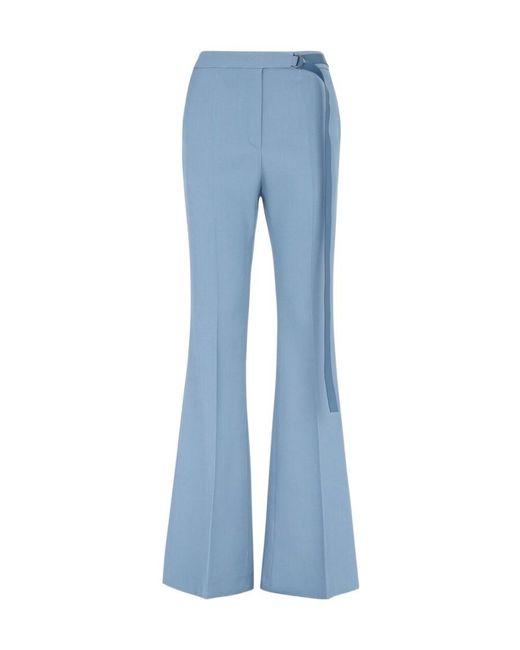 Fendi Blue Wool Gabardine Trousers