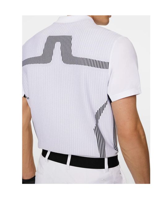 J.Lindeberg White Aleks Polo Shirt for men
