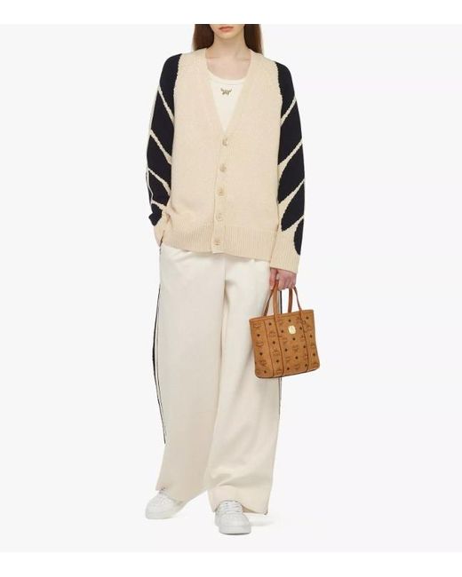 MCM Brown Aren Top-Zip Mini Shopper Bag