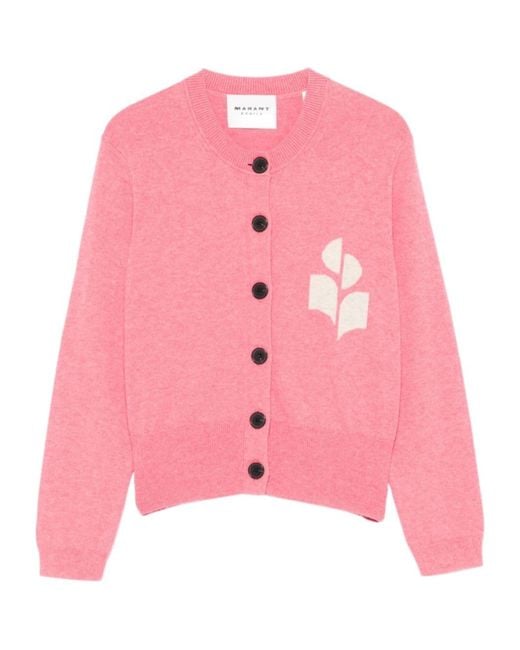 Isabel Marant Pink Isabel Marant Étoile Newton Button-Up Cardigan