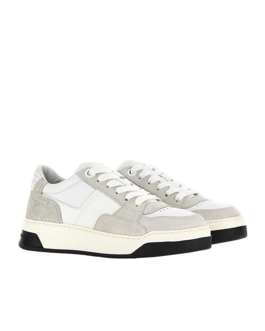 Hogan White Chamallow Lace-Up Sneakers for men