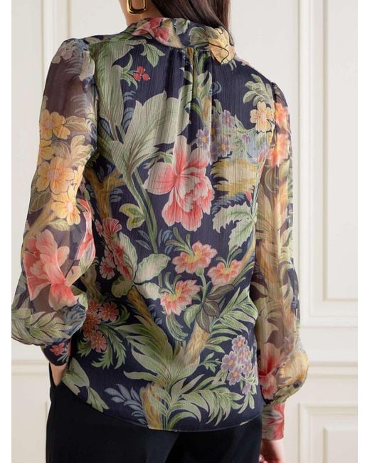 Etro Multicolor Printed Silk Blouse