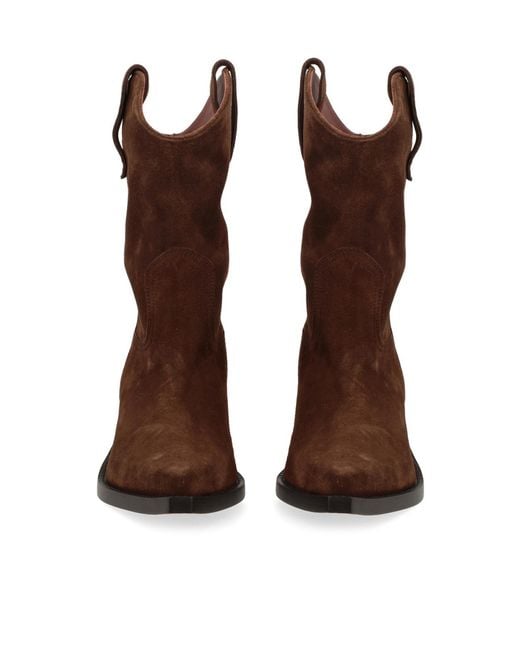 Paris Texas Brown Pointed Toe Midcalf Boots