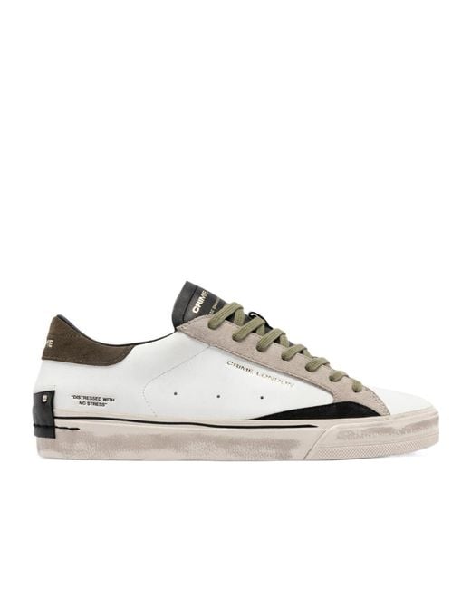 Crime London Multicolor Distressed 2.0 Sneakers for men