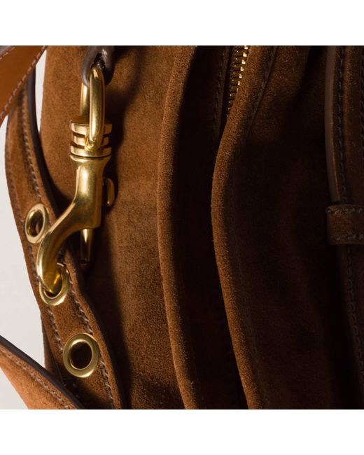 Miu Miu Brown Aventure Suede Bag