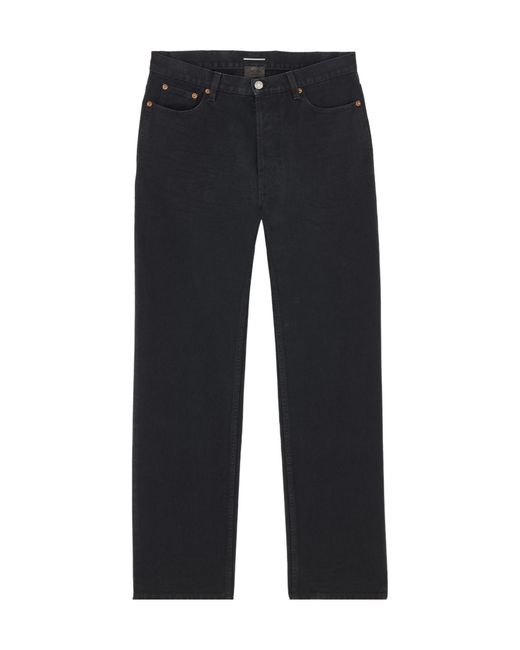 Saint Laurent Blue Tapered High-Rise Jeans for men