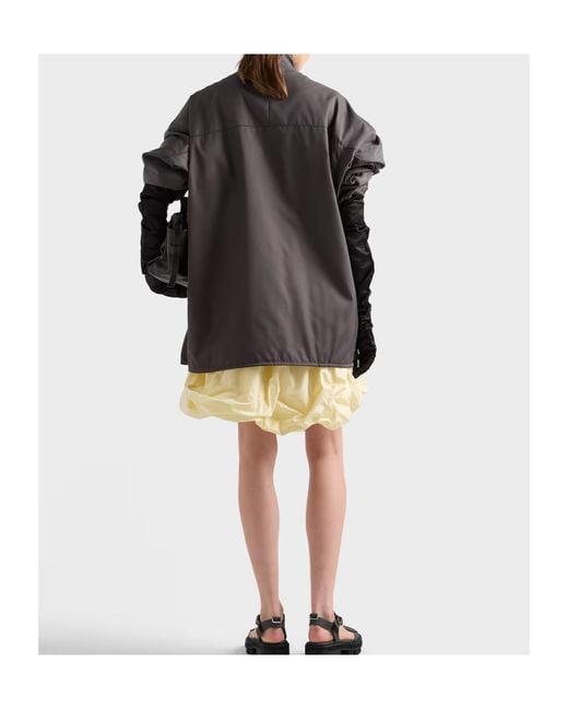 Prada Natural Technical Taffeta Skirt