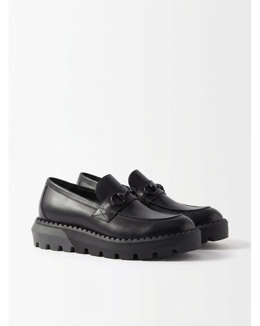 Gucci Black Horsebit Loafers for men
