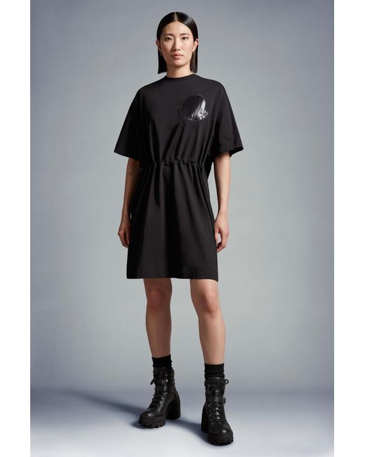 Moncler Black Cotton Dress