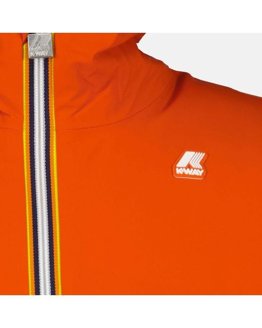 K-Way Orange Double-Sided Casual Jacket for men