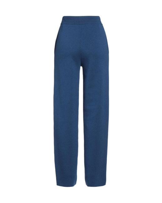 Burberry Blue Loose Knit Pants