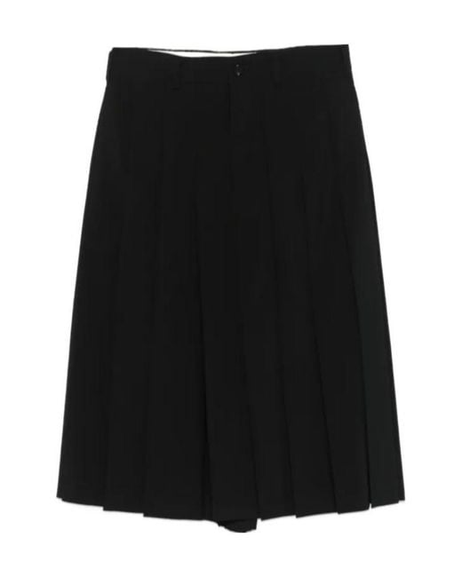Comme des Garçons Black Pleated Skirt