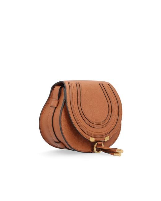 Chloé Brown Chloé Marcie Small Saddle Bag