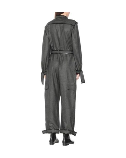 Stella McCartney Gray Gwyneth Wool Jumpsuit