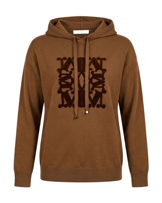 Max Mara Brown Printed Jumpers