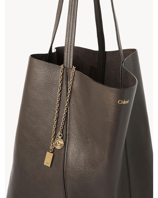Chloé Brown Chlo Large Spin Tote Bag
