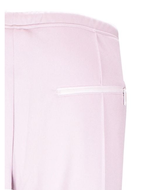 Courreges Pink Drawstring Flared Tracks Pants