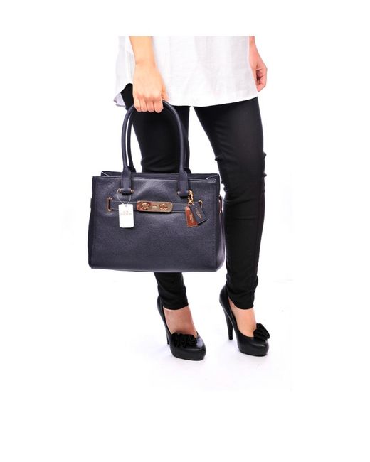 COACH Blue Logo Handbag