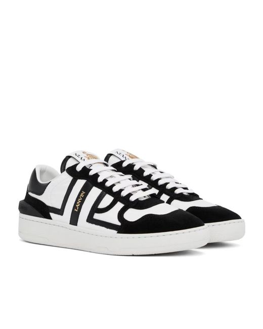 Lanvin Black Clay Mesh Low-Cut Casual Shoes for men