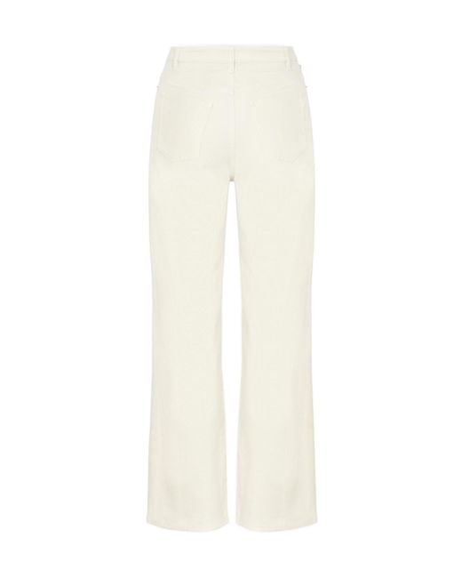 A.P.C. White Straight-Leg Jeans