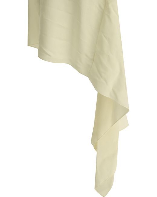 Alaïa White Alaïa Asymmetrical Short Dress