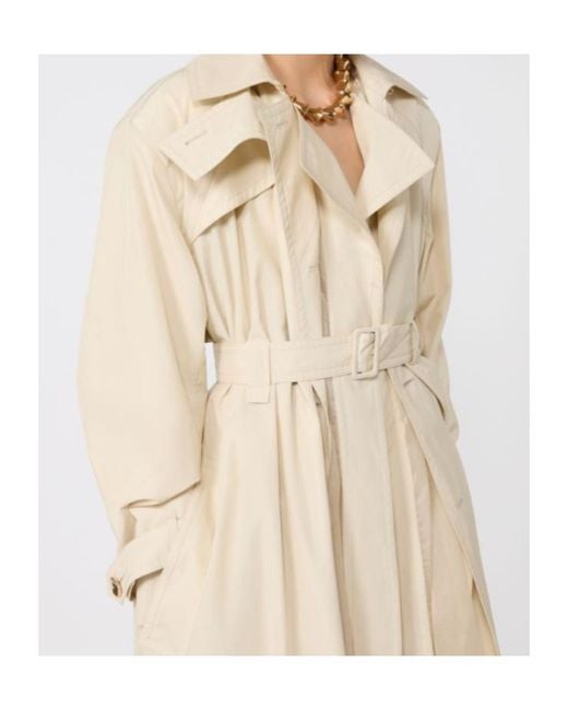 Sportmax Natural Zavorra Belted Trench Coat