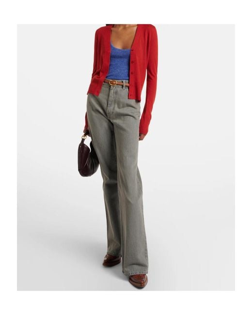 Joseph Red Front Button Cardigan