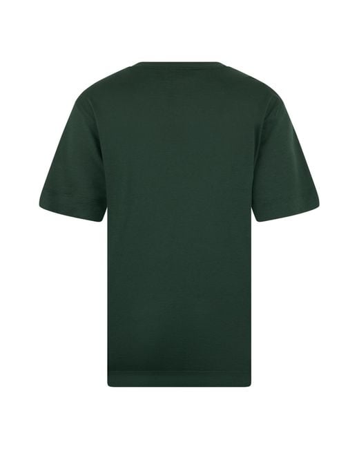 Emporio Armani Green Logo Printed T-Shirt for men