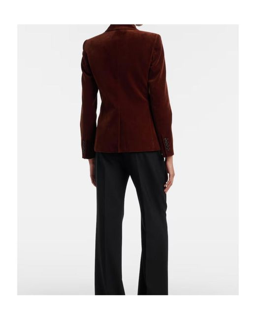 Nili Lotan Red Velvet Blazer